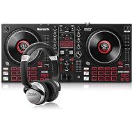 Numark Mixtrack Platinum FX + HF125 - DJ Controller For Serato DJ with 4 Deck Control, DJ Mixer and Audio Interface, and Professional DJ Headphones