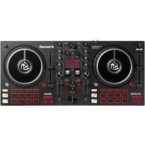  Numark Mixtrack Pro FX DJ Controller for Serato DJ with FX Paddles (Black)