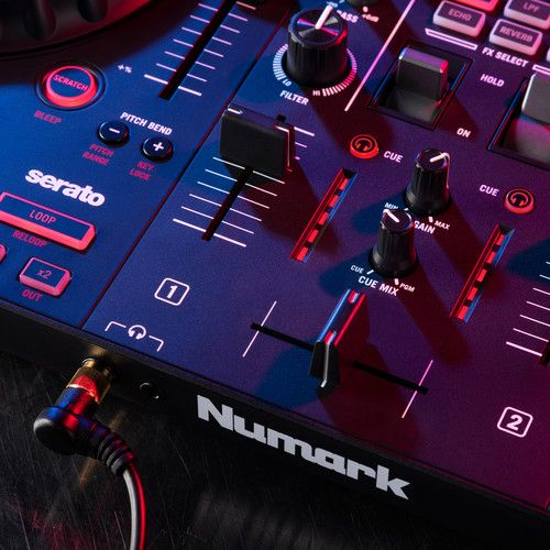  Numark Mixtrack Pro FX DJ Controller for Serato DJ with FX Paddles (Black)
