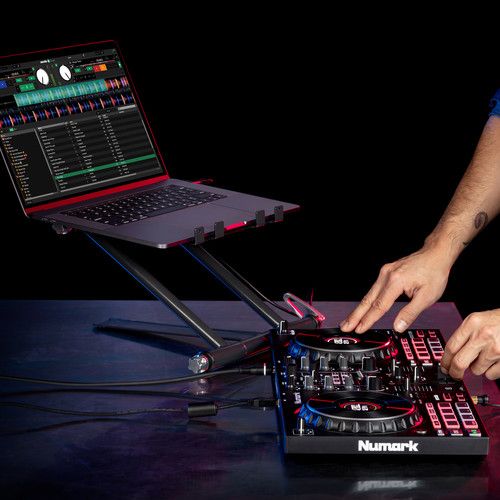  Numark Mixtrack Platinum FX 4-Deck Serato DJ Controller with Jog Wheel Displays and FX Paddles