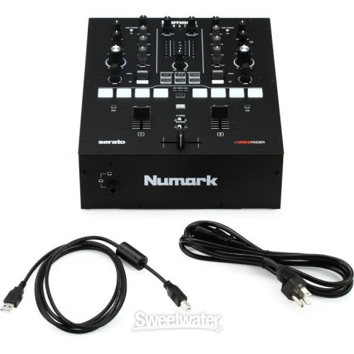  Numark Scratch 2-channel Scratch Mixer for Serato DJ Pro with Decksaver Cover