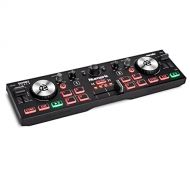 Numark DJ2GO2 Touch  Compact 2 Deck USB DJ Controller For Serato DJ with a Mixer/Crossfader, Audio Interface and Touch Capacitive Jog Wheels