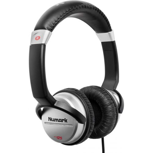  Numark HF125 Ultra-Portable Professional DJ Headphones With 6ft Cable, 40mm Drivers for Extended Response & Closed Back Design for Superior Isolation