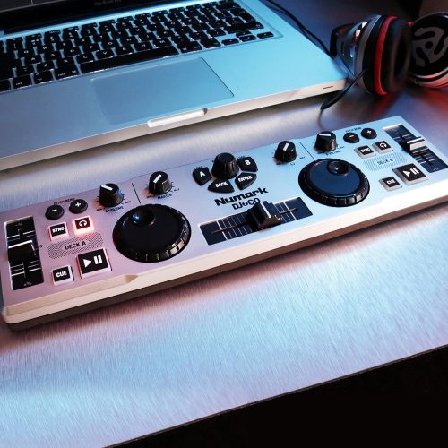  [아마존베스트]Numark DJ 2 Go Ultra-Portable USB DJ Controller for Mac or PC