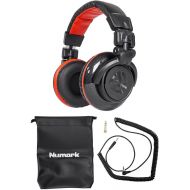 [아마존베스트]Numark Red Wave Carbon | Lightweight Full-Range DJ Headphones With Swivel Design, 50mm Drivers, Detachable Headphone Cable, 1/8-inch Adapter and Case included