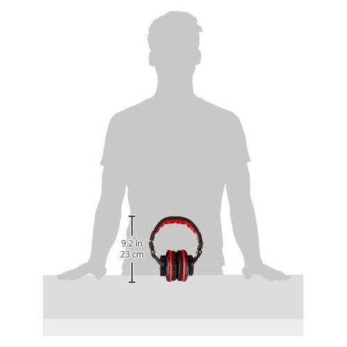  [아마존베스트]Numark Red Wave Carbon | Lightweight Full-Range DJ Headphones With Swivel Design, 50mm Drivers, Detachable Headphone Cable, 1/8-inch Adapter and Case included