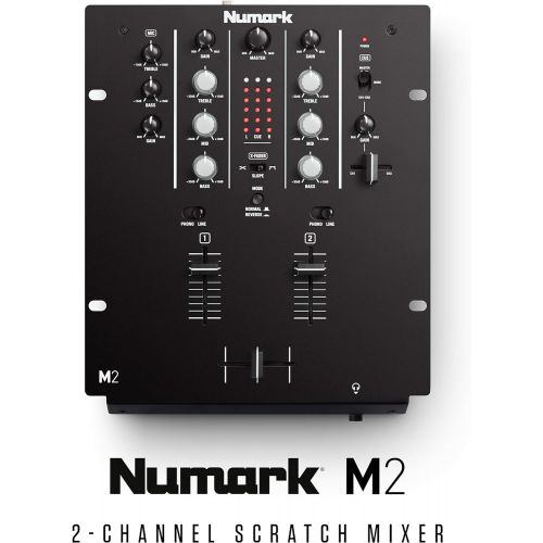  [아마존베스트]Numark M2 BLACK | Professional Two-Channel Scratch Mixer with 3-band EQ per Channel