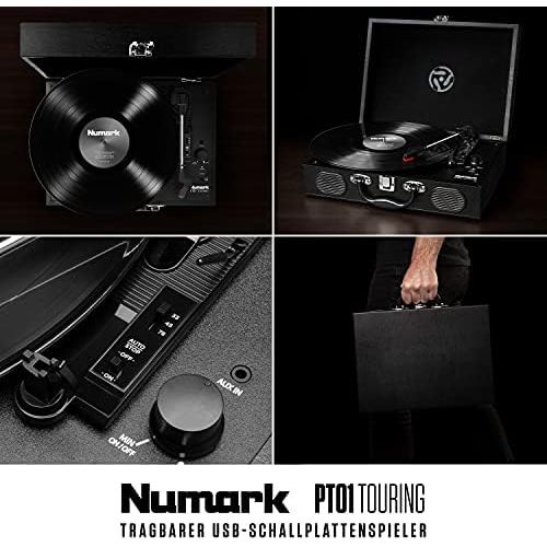  [아마존베스트]Numark PT01 Touring Classically Styled Suitcase Turntable