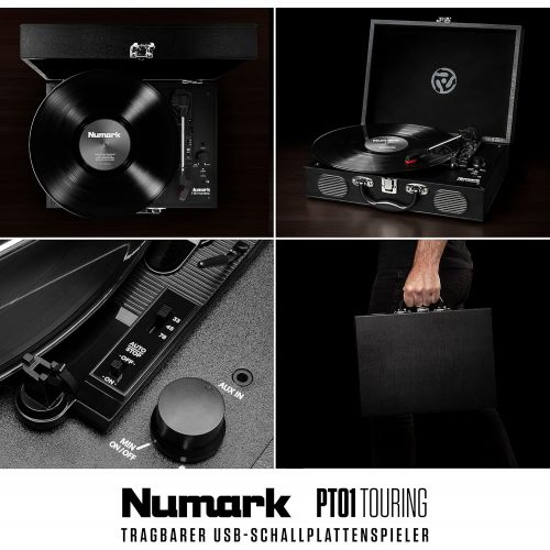  [아마존베스트]Numark PT01 Touring Classically Styled Suitcase Turntable