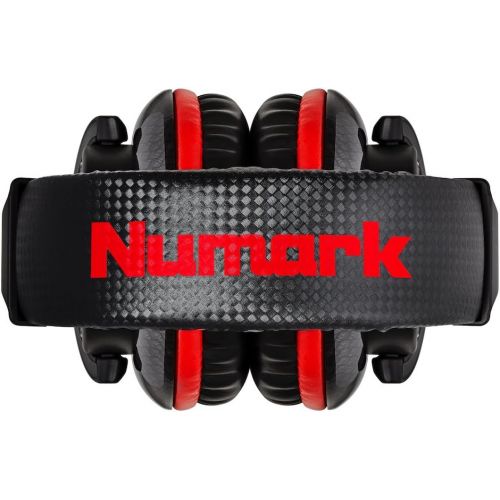  [아마존베스트]Numark Red Wave Carbon - Lightweight High Quality Full Range DJ Headphones with Swivel 50mm Drivers, Removable Cable, 3.5mm Adapter and Bag