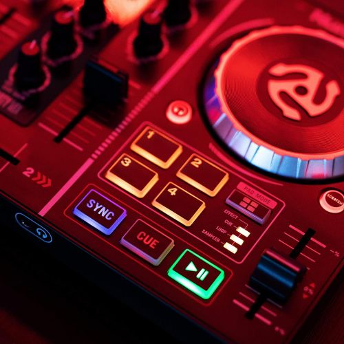  Numark Party Mix  Starter DJ Controller with Built-In Sound Card & Light Show, and DJ Software Included for Download