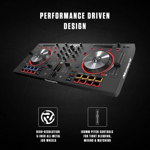  Numark Mixtrack 3 | All-in-one Controller Solution with Virtual DJ LE Software Download