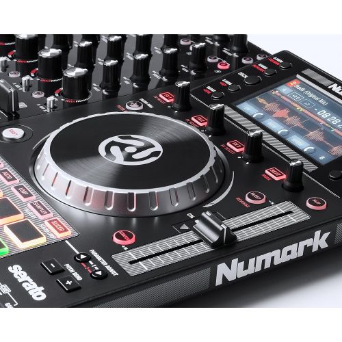  Numark NVII | DJ Controller for Serato DJ with Intelligent Dual-Display Screens & Touch-Capacitive Knobs