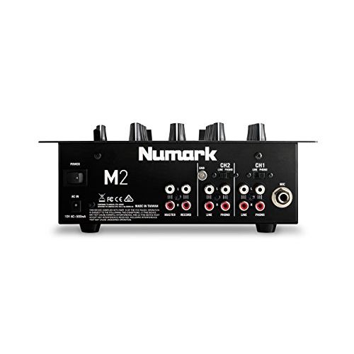  Numark M2BLACK | Professional Two-Channel Scratch Mixer with 3-band EQ per Channel
