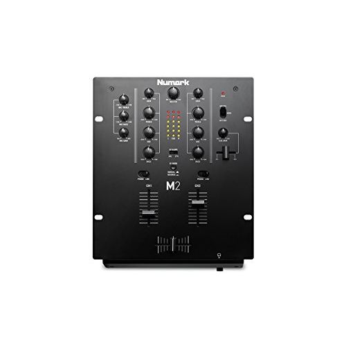  Numark M2BLACK | Professional Two-Channel Scratch Mixer with 3-band EQ per Channel