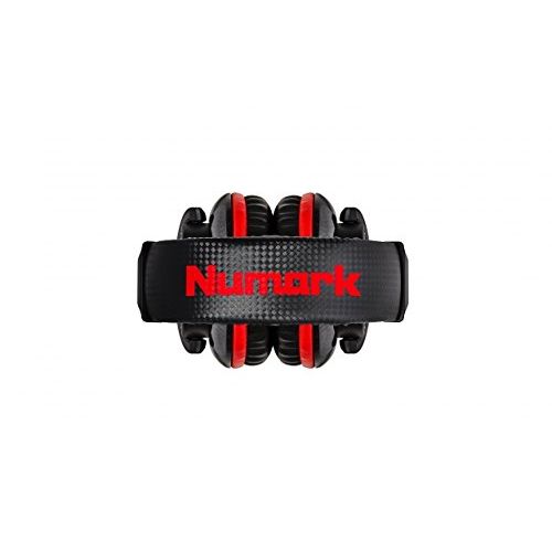  Numark Red Wave Carbon | 50mm Driver Professional Mixing Headphones with 18 Adapter, Cable, & Storage Case