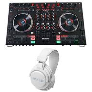 Numark NS6II 4-Ch Serato DJ Controller w 2 Display+Audio Technica Headphones