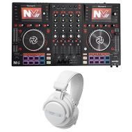 Numark NVII Intelligent Serato 4-Ch USB DJ Controller+Audio Technica Headphones