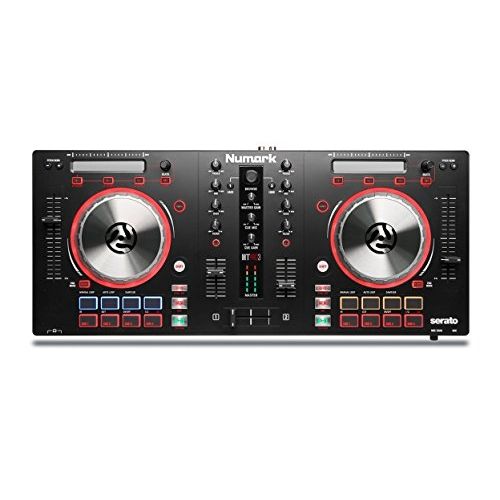  Numark Mixtrack Pro 3 DJ Controller for Serato with Pair of Novik fnk5 Mic and Cable