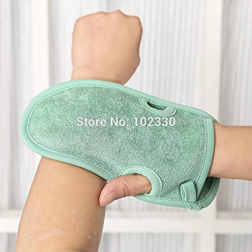  Number onE Shower Gloves - Shower Gloves Exfoliating Wash Skin Spa Bath Foam Skid Resistance Body Massage Cleaning S201784 - Honeycomb Small Ecotools Natural Heavy Holder Eczema Women Men Kid