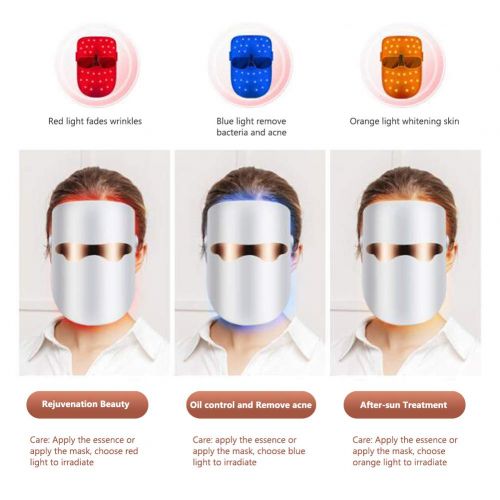  [아마존 핫딜]  [아마존핫딜]Nuonove Lichttherapie Maske Akne, LED Gesichtsmaske, Anti Akne Maske, Anti Falten Maske, Whitening Mask, Anti Blemish Solutions, Photonen-Therapie Hautverjuengungs LED Gesichtsmaske mit Bla