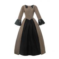 Nuoqi Women Civil War Victorian Dress Costume American Pioneer Colonial Prairie Dress