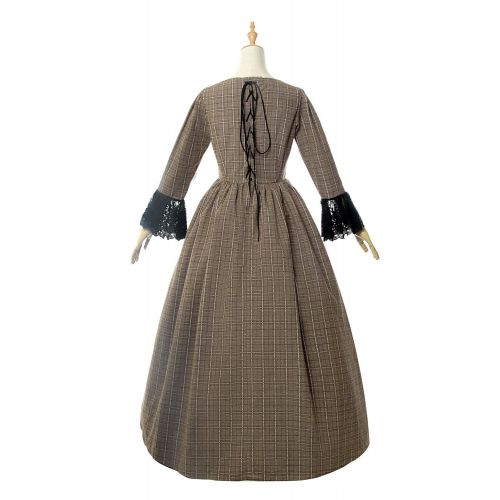  Nuoqi Women Civil War Victorian Dress Costume American Pioneer Colonial Prairie Dress