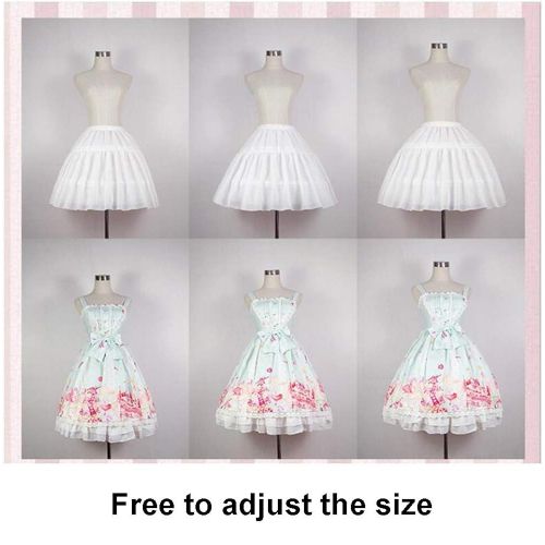  Nuoqi Lolita Sweet Princess Summer Dresses Japanese Maid Lace Short Sleeve Dress