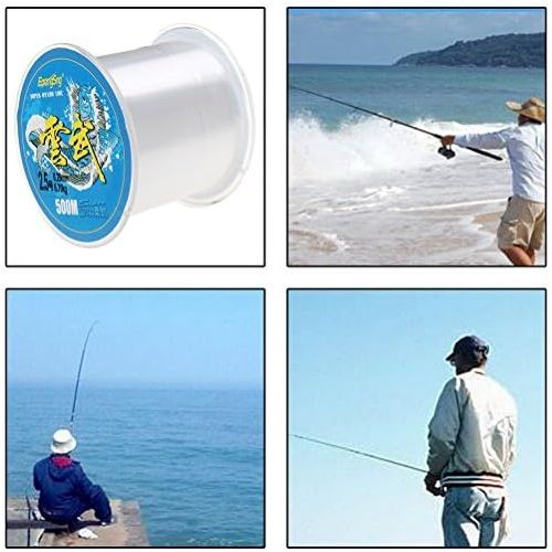  [아마존베스트]Sicai -500M Nylon Fishing Line Monofilament Clear Nylon Wire Fishing Line about 0.26mm in diameter