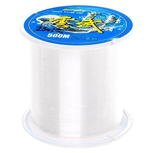  [아마존베스트]Sicai -500M Nylon Fishing Line Monofilament Clear Nylon Wire Fishing Line about 0.26mm in diameter