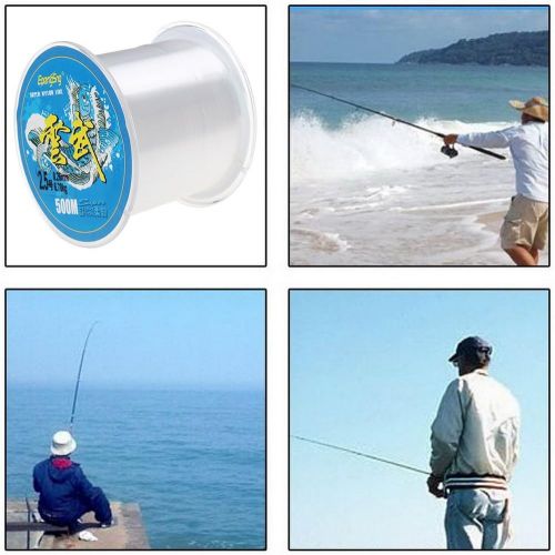  [아마존베스트]Sicai -500M Nylon Fishing Line Monofilament Clear Nylon Wire Fishing Line about 0.26mm in diameter