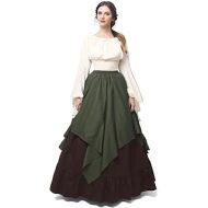 Nuotuo NSPSTT Womens Renaissance Medieval Costume Victorian Dresses Gown Scottish Dress