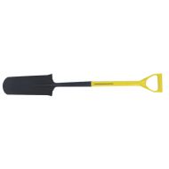 Nupla Ergo Power Drain Spades, 14 X 4 34 Blade, 27 in Fiberglass Core D-Handle