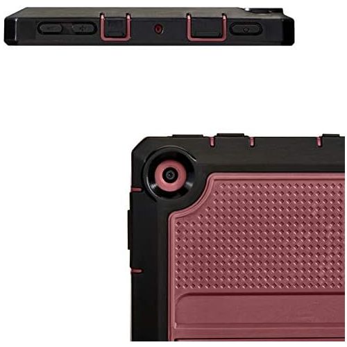  Nupro Heavy Duty Shock-Proof Standing Cover with Screen Protector For Fire 7 Tablet, Plum