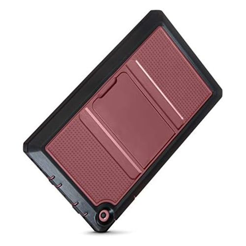  Nupro Heavy Duty Shock-Proof Standing Cover with Screen Protector For Fire 7 Tablet, Plum