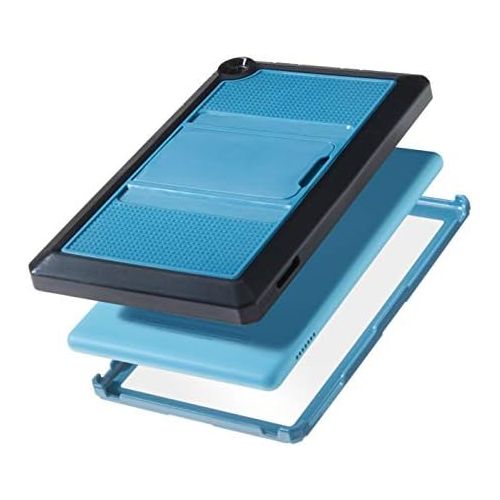  Nupro Heavy Duty Shock-Proof Standing Cover with Screen Protector For Fire 7 Tablet, Twilight Blue