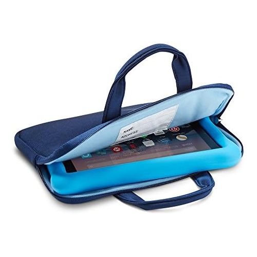  NuPro Zipper Sleeve for Fire 7 Kids Edition Tablet and Fire HD 8 Kids Edition Tablet, Navy/Blue