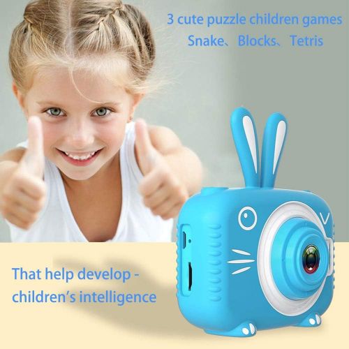  [아마존베스트]Nurfens Kids Digital Camera, Kids Video Camera Recorder Shockproof Cameras HD 8 Mega Pixel 2 Inch IPS Screen Kids Mini Camera with 32GB SD for Girls Boys Gifts(Blue)