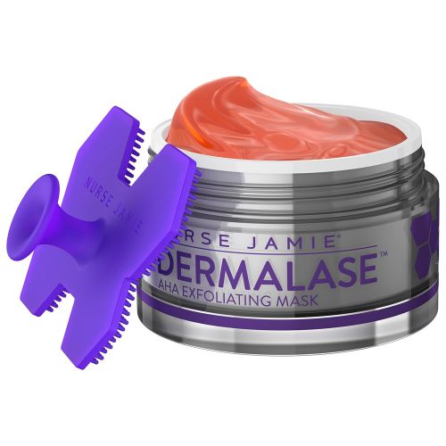  Nurse Jamie Dermalase AHA Exfoliating Mask & Silicone Facial Brush, 2 oz.