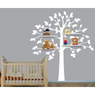 Nursery Decals and More Childrens Wall Decals, White Tree Wall Decal, Perfect for Shelf or Shelving