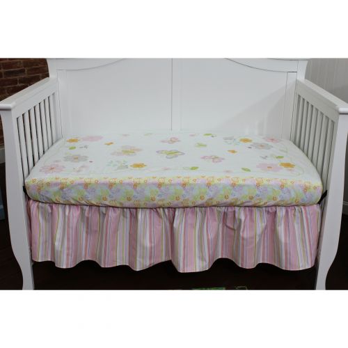  Nurture Basix Pink Stripe 2-piece Bedding Starter Set by Nurture Imagination