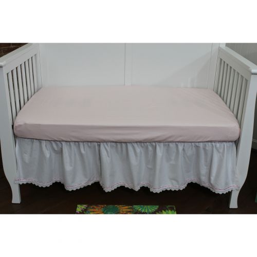  Nurture Basix White Eyelet 2-piece Bedding Starter Set by Nurture Imagination