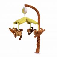 Nurture Imagination Swing Monkeys Nursery Musical Crib Mobile, Jungle Safari Animals