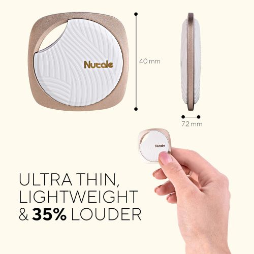  [아마존베스트]Nutale Focus Smart Key Finder Bluetooth WiFi Tracker Locator Wallet Phone Key Anti-Lost Bidirectional Alarm Reminder (Gold, 1Pack)