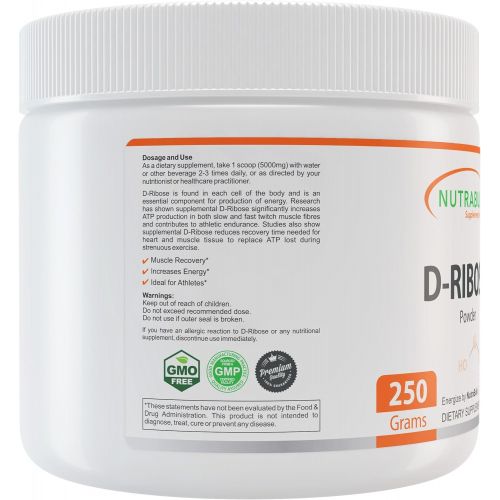  NutraBulk Premium D-Ribose Powder - 2,000 Grams (2 x 1000 gram bottles).