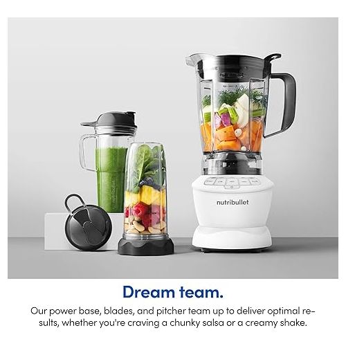  nutribullet Full-Size Blender Combo 1200W -Matte White