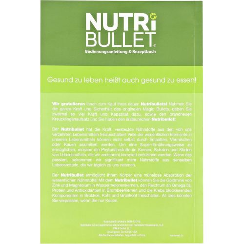  NutriBullet Anleitung / Rezeptbuch Speziell Fuer Den NutriBullet 600W