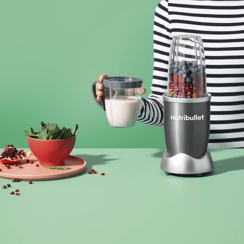  [아마존베스트]NutriBullet NBR-1201 12-Piece High-Speed Blender/Mixer System, Gray (600 Watts)