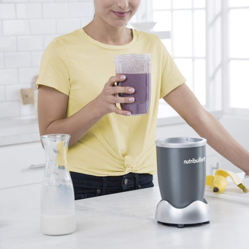  [아마존베스트]NutriBullet NBR-1201 12-Piece High-Speed Blender/Mixer System, Gray (600 Watts)