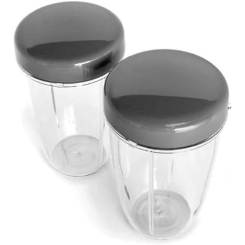  NutriBullet NBM-VE004AMZ Stay Fresh Resealable Lids (2).20 Lbs, Gray